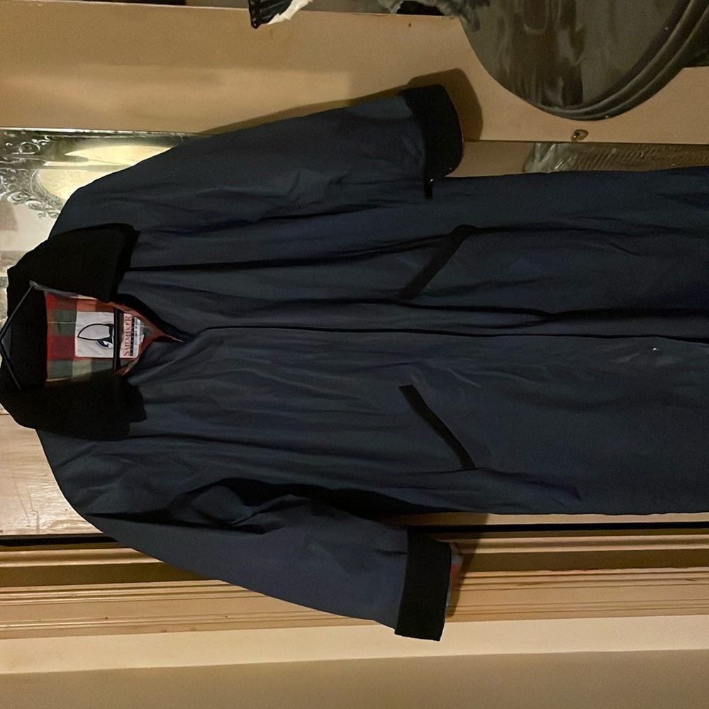 Full length m woman’s rain coat